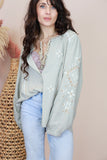 Diamond embroidered blouse