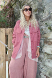Dusty pink cord jacket