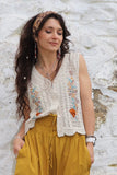 Mustard harem trousers