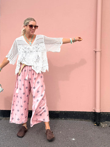 Mosaic printed trousers