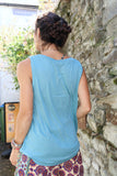 Silky v neck tank top