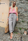 Linen trousers (Grey)