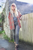 Rust plaid shirt