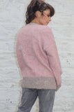Zig zag knit pink jumper