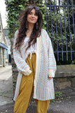 Colourful knit cardigan