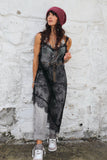 Asymmetrical lace dress