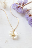 North star and clam shell necklace