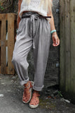 Linen trousers (Grey)