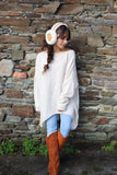 Dip back jumper (Beige)