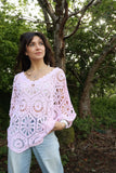 Blush crochet top