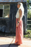 Terracotta balloon trousers