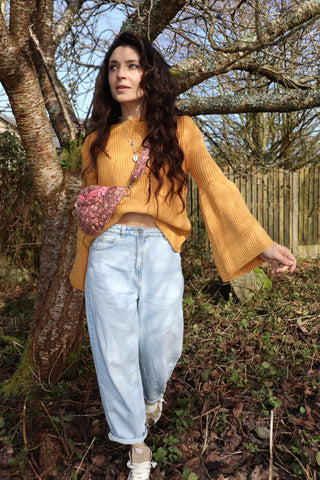 Bell sleeve jumper (Mustard)