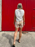 Floral wrap skort