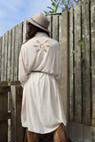 Celestial embroidered shirt tunic