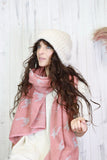 Houndstooth scarf (Dusty pink)