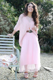 Knit jumper and tulle dress set (Rose)