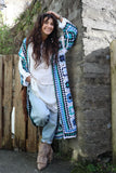 Long granny square cardigan