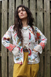Reversible Floral quilted jacket