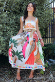 Tropical patterned dress