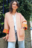 Reversible Floral cotton quilted jacket