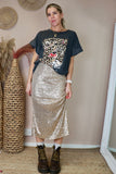 Gold  sequin skirt