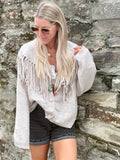 Fringe cardigan