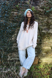 Oversized beige jumper