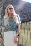 Sequin and feather detail top (Mint)