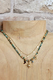 Celestial beaded necklace (Gold)