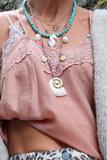 Fossil shell necklace