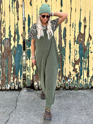 Cord overalls (Khaki)