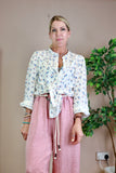 Ditsy floral cheesecloth  blouse