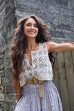 Diamond crochet crop top