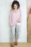 Light pink layered sweater