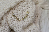 Gold bar earrings (Gold)