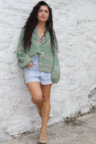 Ornate gold embroidered blouse