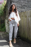 Light grey mom jeans