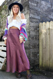 Silky maxi Skirt (Mauve)