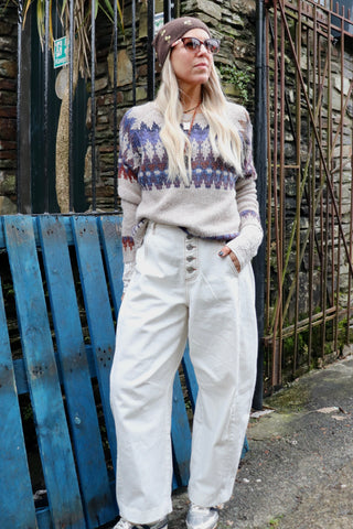 Fairisle Wool jumper (Beige)