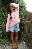 Balloon sleeve knit jumper