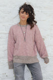Zig zag knit pink jumper