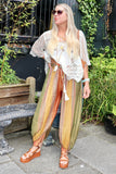 Aztec embroidered trousers