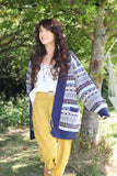 Blue fairisle cardigan