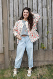Floral quilted jacket