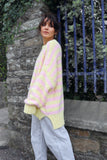 Pastel pink and yellow stripe jumper