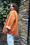 Reversible Floral cotton quilted jacket
