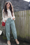 Balloon leg jeans (Khaki)