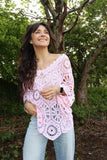 Blush crochet top
