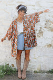 Cotton floral kimono