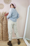 Velvet cord trousers (Beige)